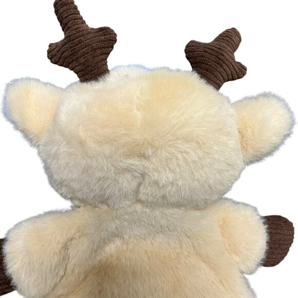 Baby Ganz Downy Reindeer Sensory Toy Baby Crinkle Belly Tags Lovey - Picture 9 of 11